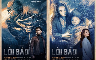 Nhã Phương, Cường Seven khác lạ trong poster của Lôi Báo