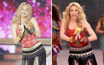 Shakira phiên bản Á hậu Hà Thu “cuồng nhiệt” cùng World Cup 2018