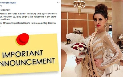 Xôn xao thông tin Thư Dung bị tước danh hiệu Á hậu Miss Eco International 2018