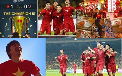 Tuyển Việt Nam vô địch AFF Cup 2018: Loạt sao Việt xuống đường "đi bão" ăn mừng