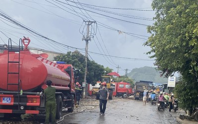 Gia Lai: Cháy lớn kho nông sản ở huyện Phú Thiện