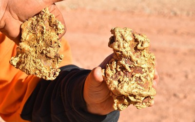 Săn tìm kho báu, hai anh em đào được 2 cục vàng khổng lồ nặng 3,5 kg