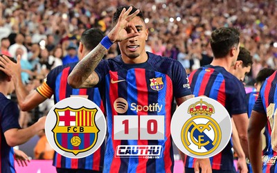 Tân binh rực sáng, Barcelona đả bại Real Madrid trên đất Mỹ