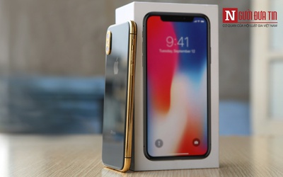 Iphone X mạ vàng đầu tiên tại Việt Nam gây sốt