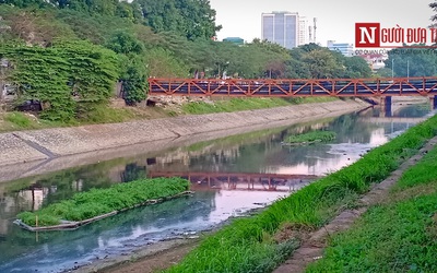 Chùm ảnh: Cận cảnh dòng sông Tô Lịch “sẽ” trở thành sông Thames