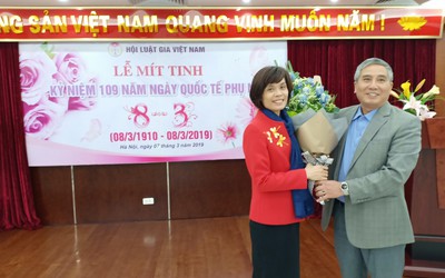 Hội Luật gia Việt Nam chúc mừng 109 năm ngày Quốc tế Phụ nữ 8/3