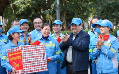 Thủ tướng Phạm Minh Chính thăm, chúc Tết người lao động tại Hà Nội