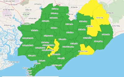 Ca mắc Covid-19 tăng, Bà Rịa-Vũng Tàu có 74 “vùng xanh”, 9 “vùng vàng”