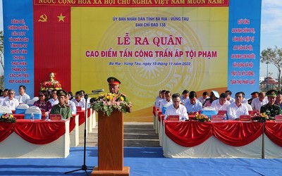 Bà Rịa - Vũng Tàu tổng lực ra quân cao điểm tấn công trấn áp tội phạm