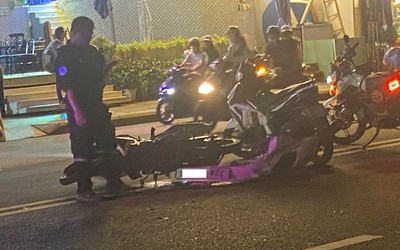 Tạm giữ phương tiện nghi gây va chạm hàng loạt xe máy ở Vũng Tàu