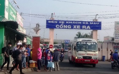 Cà Mau: Không dừng đón, trả khách ở các địa phương “vùng đỏ”