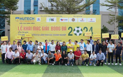 32 đội bóng tranh tài ở giải Cựu sinh viên HUTECH và lãnh đạo các doanh nghiệp 2024