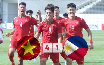 Thị uy sức mạnh, U19 Việt Nam hủy diệt U19 Philippines