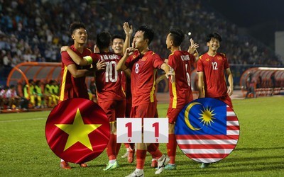 "Thần xà ngang" cứu nguy, U19 Việt Nam lên ngôi U19 Quốc tế 2022