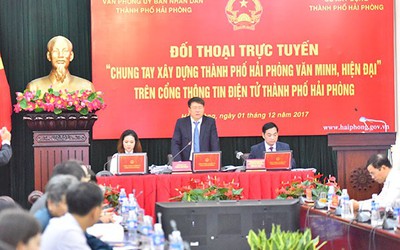 Hải Phòng đối thoại trực tuyến xây dựng thành phố văn minh, hiện đại