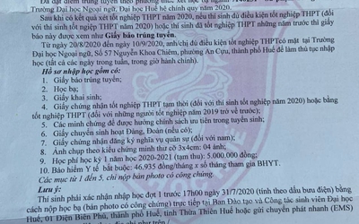 Sinh viên trúng tuyển ngành sư phạm đại học Huế phải đóng học phí?