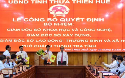 Thừa Thiên - Huế có 2 tân Giám đốc sở