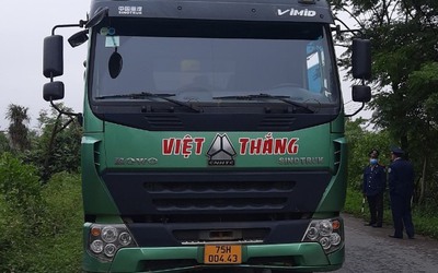 Phạt 340 triệu đồng một công ty từ Huế ra Quảng Trị chở cát quá tải