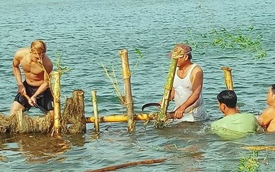 Đóng mỏ cát từng khiến người dân dàn “trận địa” cọc tre để phản đối