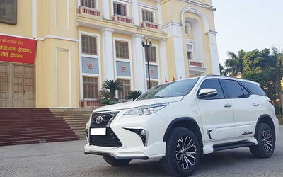 Toyota Fortuner độ xe sang Lexus LX570 tại Hà Nam