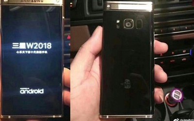 Lộ diện hình ảnh đầu tiên chiếc điện thoại “vỏ sò” Samsung W2018