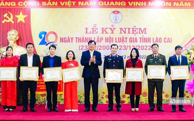 Hội Luật gia tỉnh Lào Cai kỷ niệm 20 năm ngày thành lập