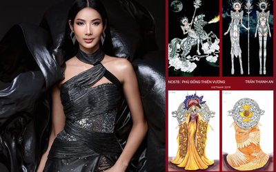 Top trang phục dân tộc giúp Hoàng Thuỳ tạo khác biệt tại Hoa hậu Hoàn vũ 2019