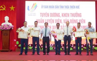 Thừa Thiên-Huế tổ chức lễ tuyên dương huấn luyện viên, vận động viên