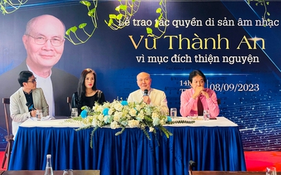 Nhạc sĩ Vũ Thành An trao tác quyền gia tài âm nhạc cho học trò để làm thiện nguyện