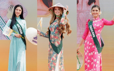 Thí sinh Miss Earth 2023 tham gia lễ khai mạc Tuần lễ du lịch Tp.HCM