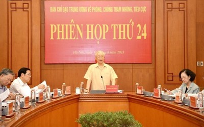 Phiên họp thứ 24 Ban Chỉ đạo Trung ương về phòng, chống tham nhũng, tiêu cực