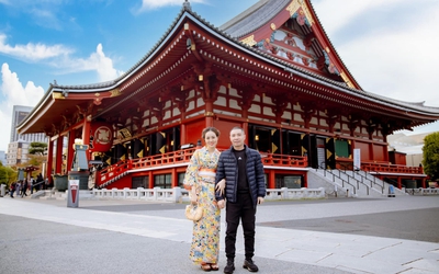 Sự thật việc NSND Công Lý cùng vợ đi du lịch sang chảnh ở Nhật