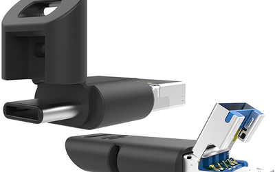 Đã có USB tích hợp 3 cổng: USB thường, USB-C và microUSB