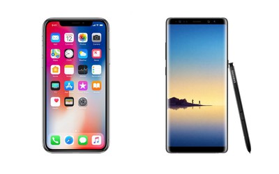 So sánh cấu hình chi tiết iPhone X và Galaxy Note 8