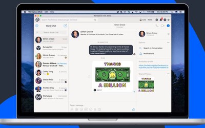 Facebook ra Workplace Chat, hỗ trợ chia sẻ màn hình Windows