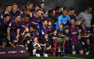 Messi ghi bàn, Barcelona vô địch sớm 3 vòng đấu