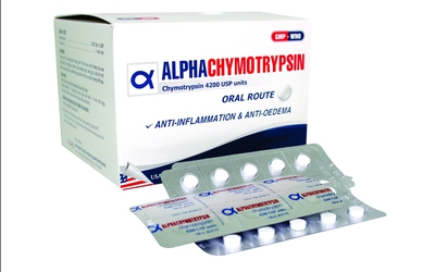 Thuốc kháng viêm Alphachymotrypsine 4200 bị đình chỉ lưu hành và thu hồi trên toàn quốc