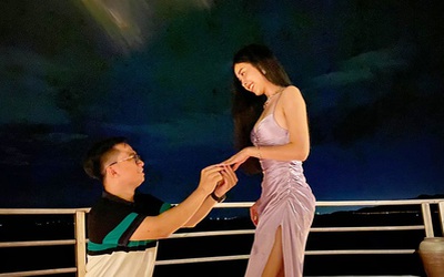 Sao Việt: Á hậu Thúy An chia sẻ về lần đầu gặp chồng sắp cưới