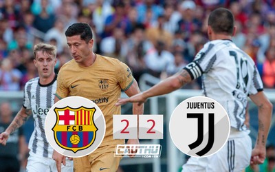 Lewandowski vẫn chưa ghi bàn, Barca rơi chiến thắng trước Juventus