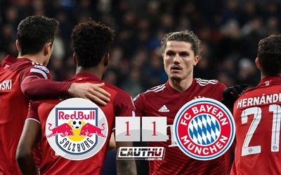 Salzburg 1-1 Bayern: Đội khách trở về từ cõi chết ở phút 90