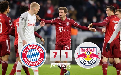 Vùi dập Salzburg 7 bàn, Bayern Munich nhẹ nhàng vào tứ kết