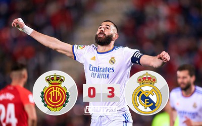 Real Madrid được Mallorca “phát quà” trong ngày Benzema lập kỷ lục