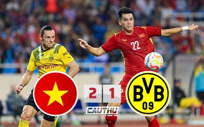 Tuấn Hải, Tiến Linh giúp ĐTVN ngược dòng Dortmund đẳng cấp