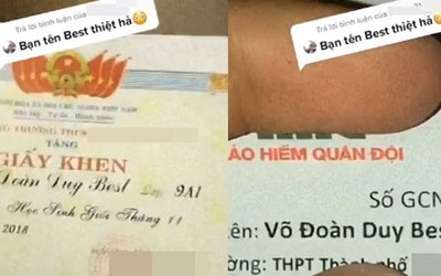 Nam sinh suốt ngày bị bạn bè "hỏi thăm" vì cái tên siêu độc