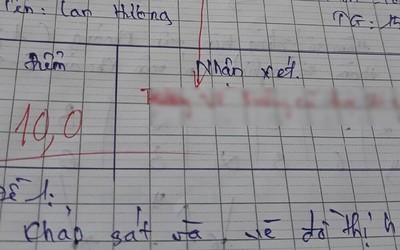 Đạt điểm tuyệt đối, nữ sinh vẫn nhận về lời phê "đắng lòng" từ cô giáo