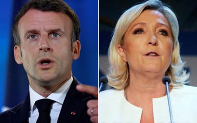 Thăm dò bầu cử Pháp: Bà Le Pen rút ngắn khoảng cách với ông Macron