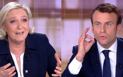 Bầu cử Tổng thống Pháp: Ông Macron và bà Le Pen tranh luận "nảy lửa"