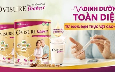 Sữa hạt tiểu đường Ovisure Diabest - Dinh dưỡng toàn diện từ 100% đạm thực vật cao cấp