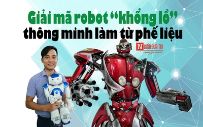 [E] Giải mã robot “khổng lồ” thông minh làm từ phế liệu