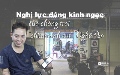 [E] Nghị lực đáng kinh ngạc của chàng trai “chim cánh cụt” Nghệ An